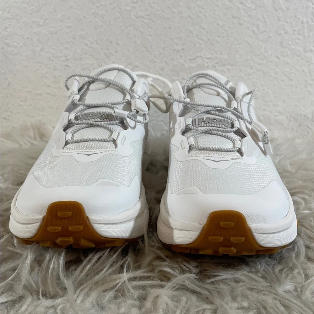 HOKA Women's Transport White Athletic Walking Shoes Sneakers Size 9.5 B NEW - Picture 4 of 16